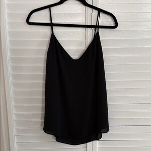 Babaton Black Tank adjustable Strap V-Neck Cami Top size Medium